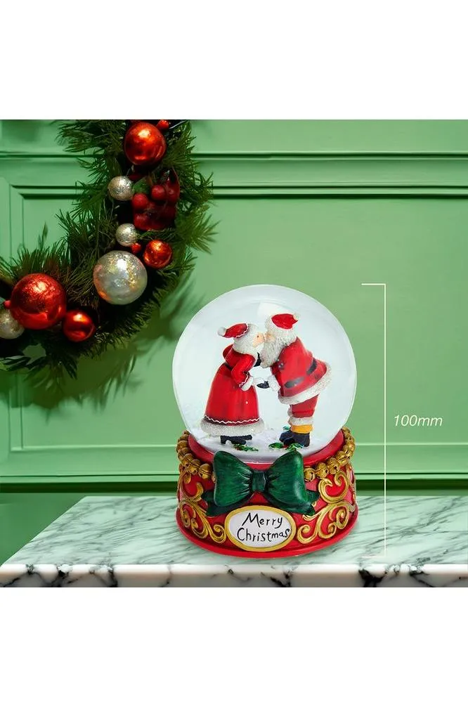 100MM Musical Mr. and Mrs. Claus Water Globe