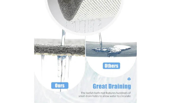 24 x 16 Inch Anti-Slip Shower Mat