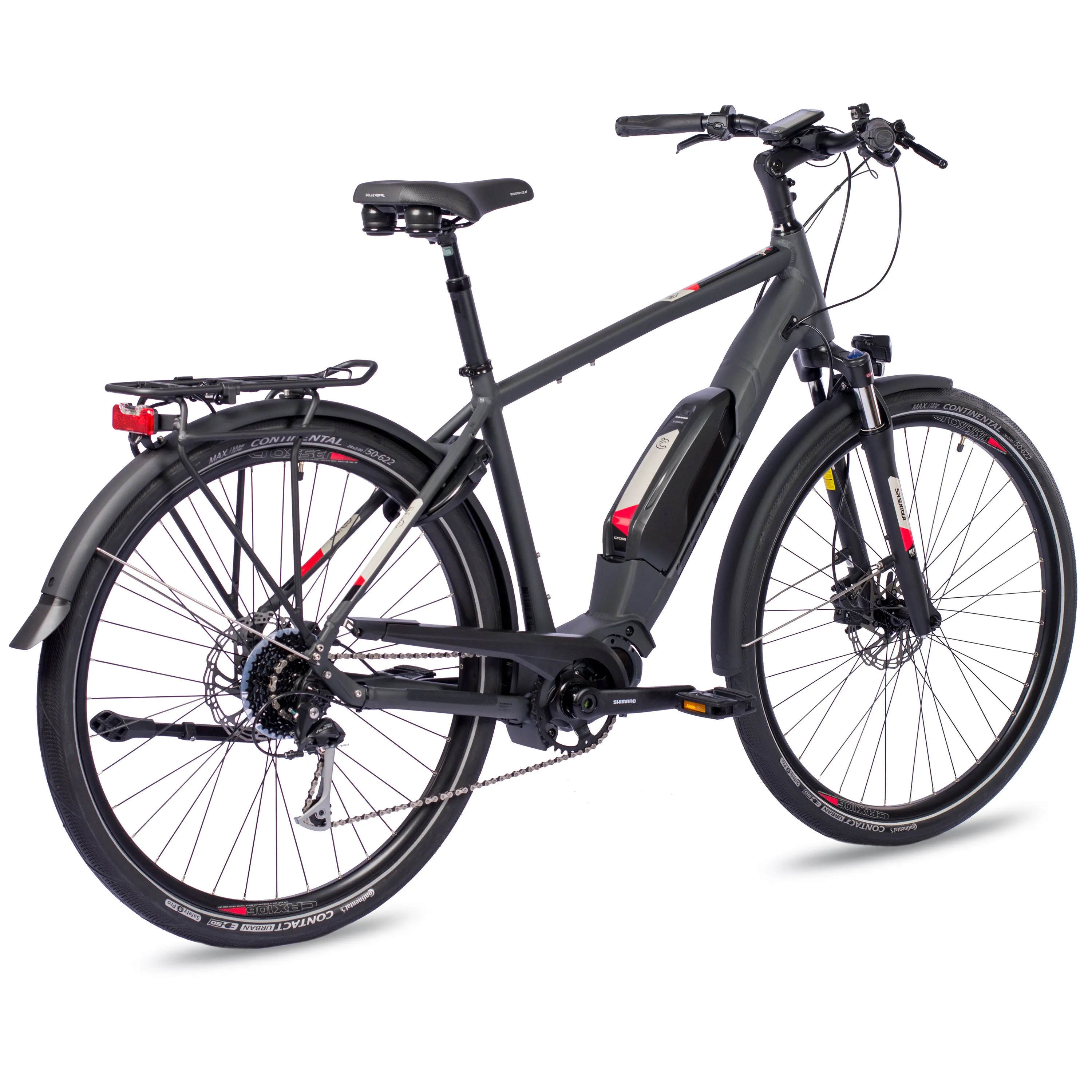 28 Zoll E-Bike Herren Trekking Fahrrad X-Tron SR1 SHIMANO STеPS E-6100 504Wh 9 GANG SHIMANO ALIVIO