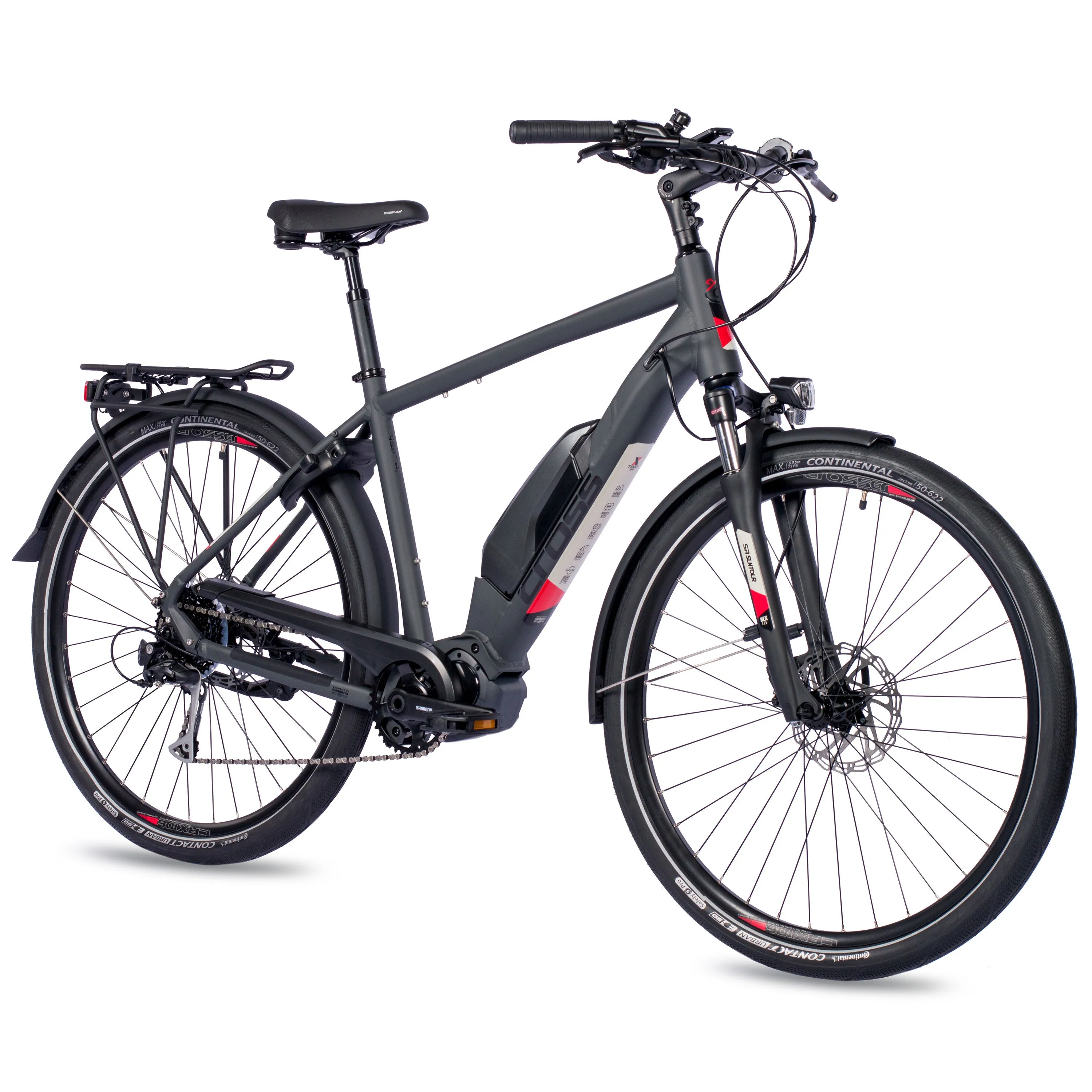 28 Zoll E-Bike Herren Trekking Fahrrad X-Tron SR1 SHIMANO STеPS E-6100 504Wh 9 GANG SHIMANO ALIVIO