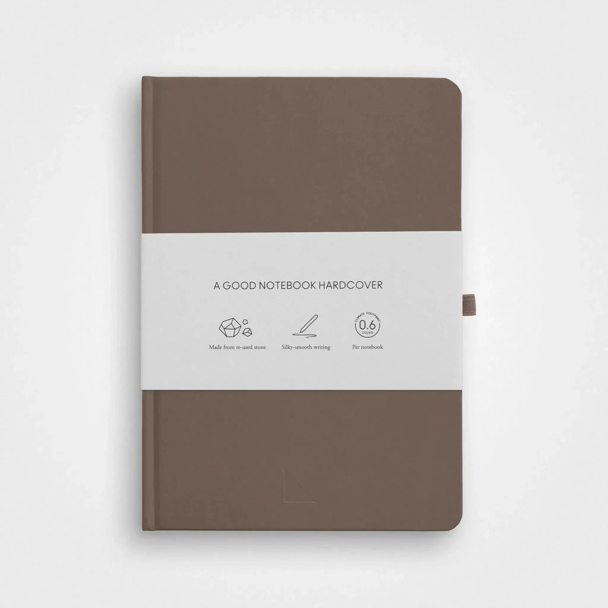 3 Pack Stone Paper Notebook Set︱A5 Hardcover, Earth brown