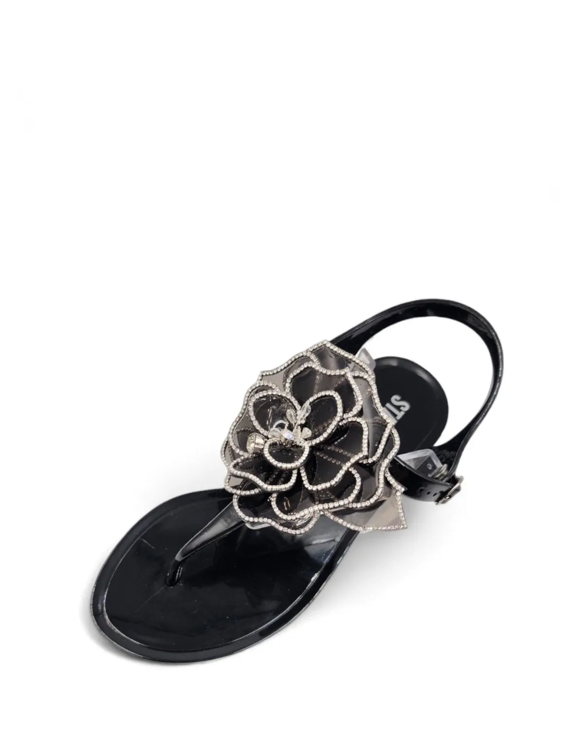 3D Flower Duet Jelly Sandals