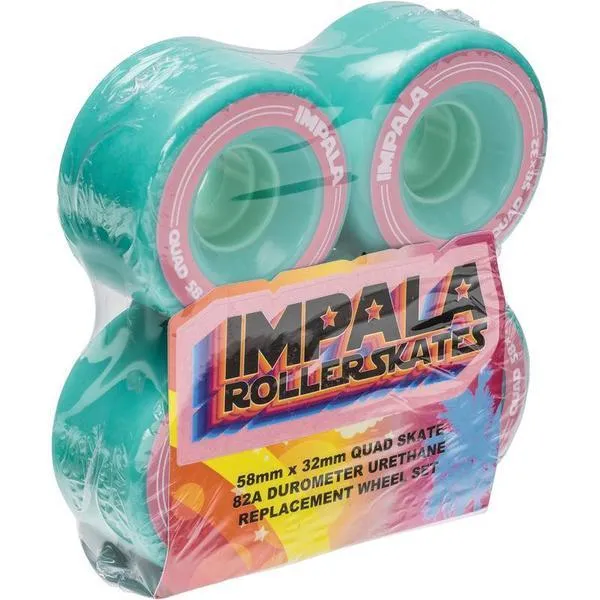 4 Pack Wheels Aqua