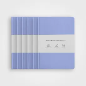 6 Pack Stone Paper Notebook Set︱A5 Hardcover, Vista blue