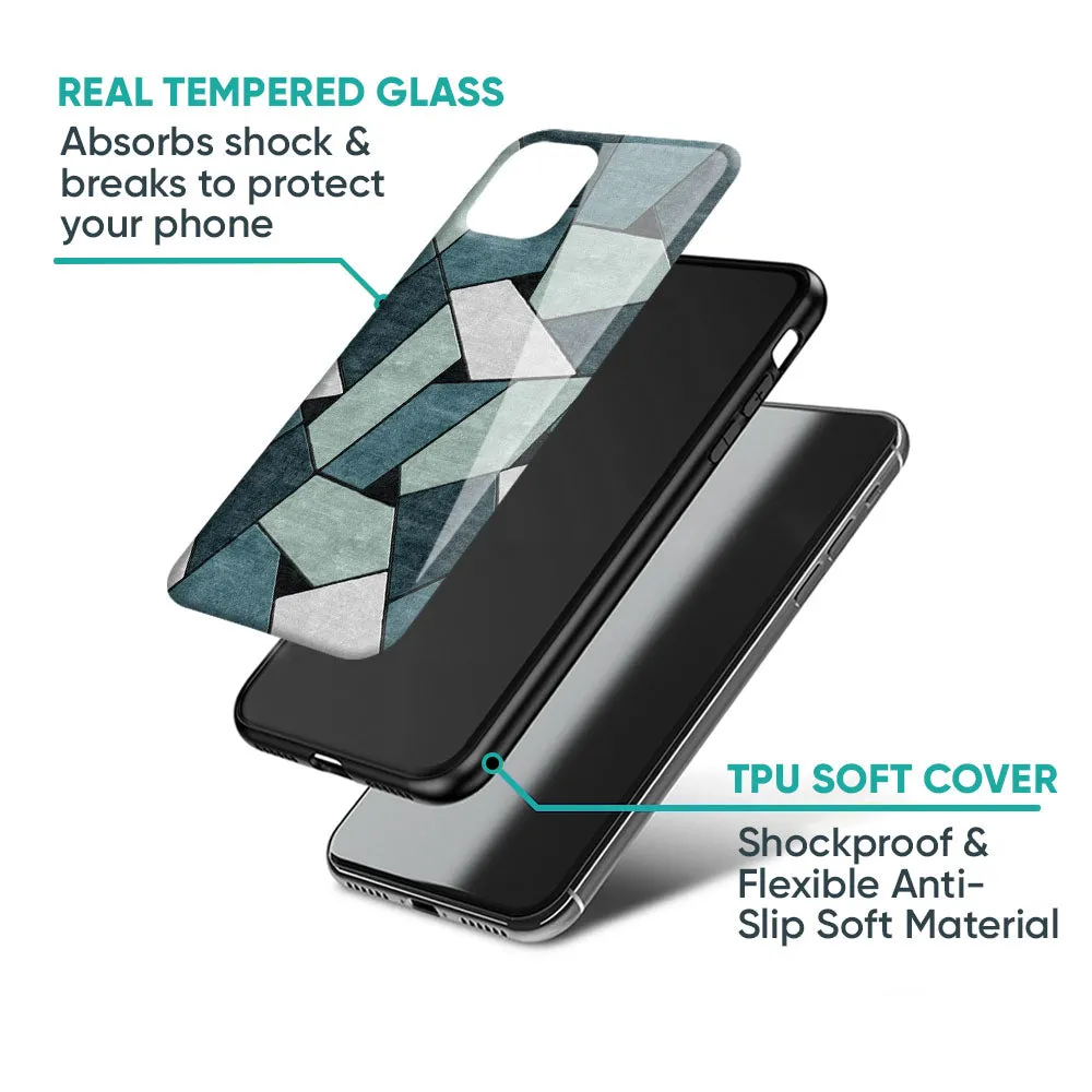 Abstact Tiles Glass Case for iPhone 14 Pro