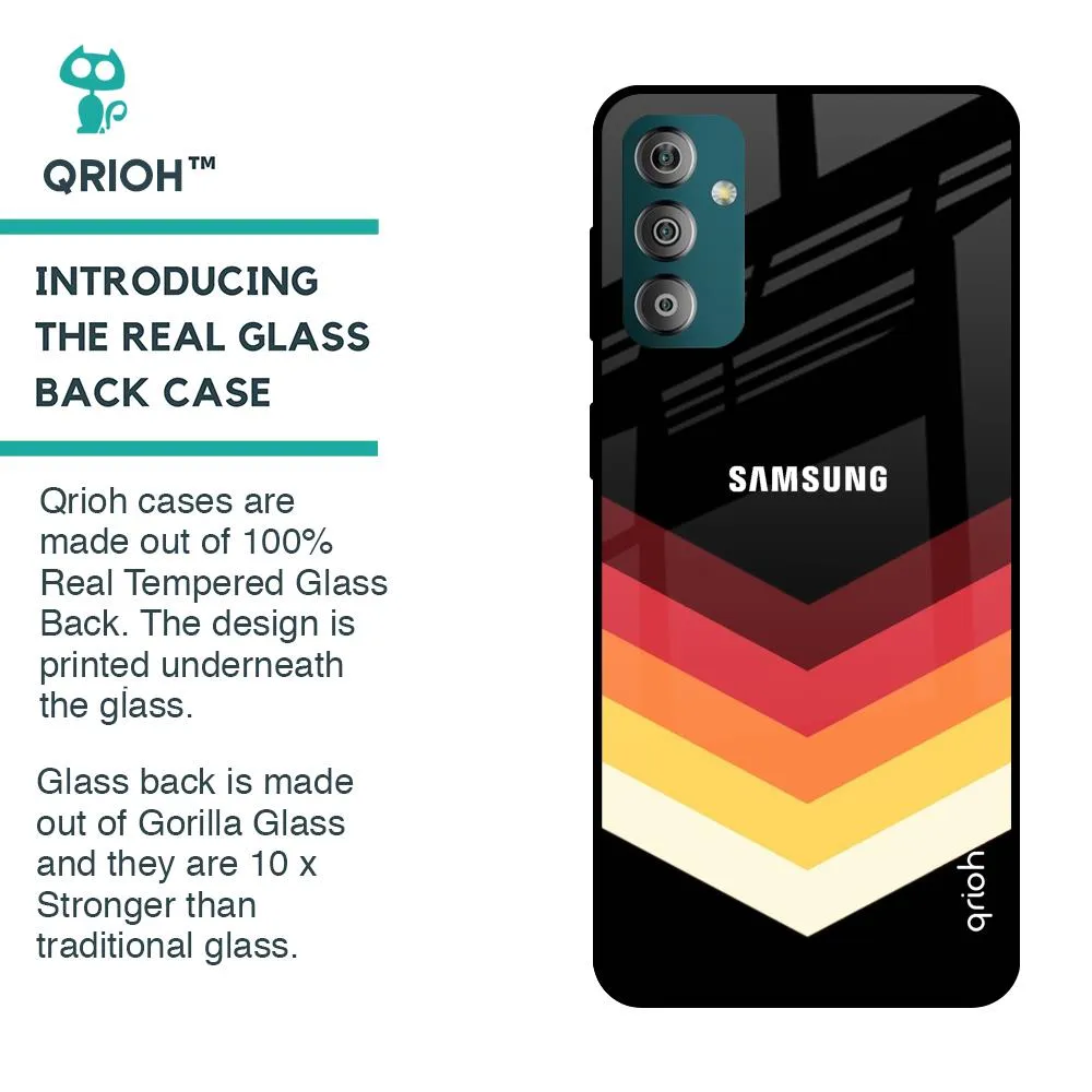 Abstract Arrow Pattern Glass Case For Samsung Galaxy F23 5G