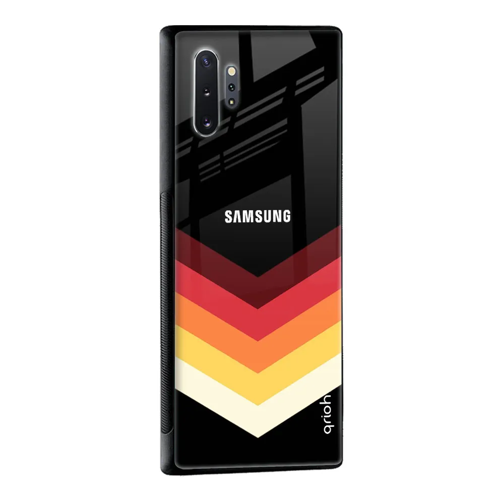 Abstract Arrow Pattern Glass Case For Samsung Galaxy F23 5G