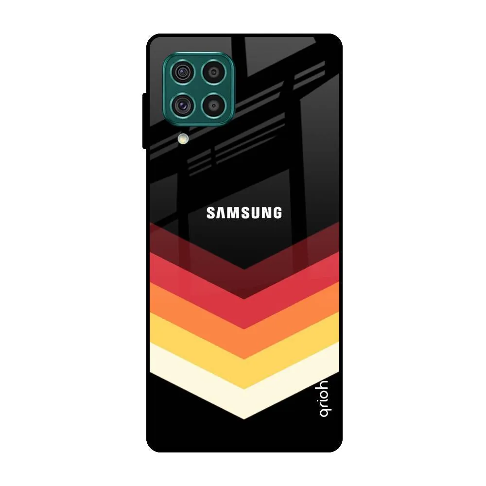 Abstract Arrow Pattern Glass Case For Samsung Galaxy F62