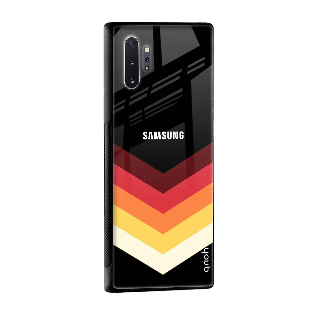 Abstract Arrow Pattern Glass Case For Samsung Galaxy F62