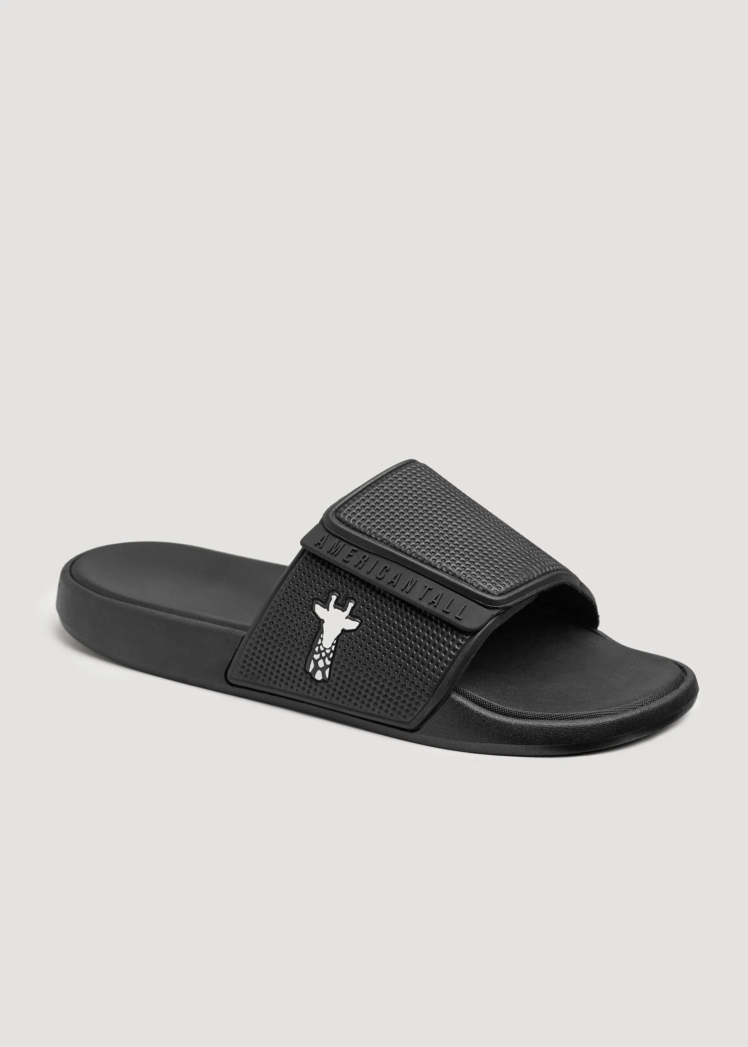 Adjustable Slides for Tall Men in Black