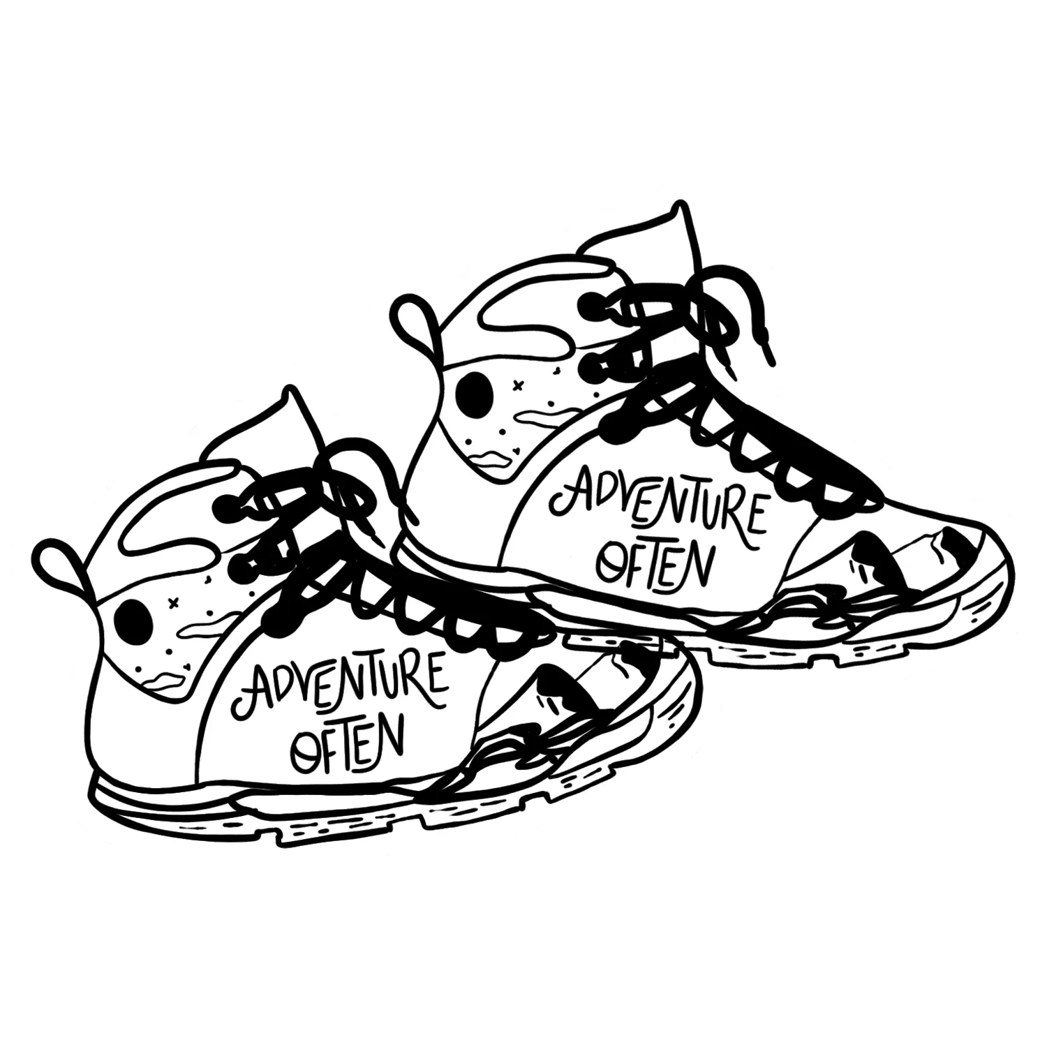 Adventure often Holographic Stickers