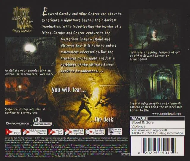 Alone in the Dark: The New Nightmare  - (DC) SEGA Dreamcast  [Pre-Owned]