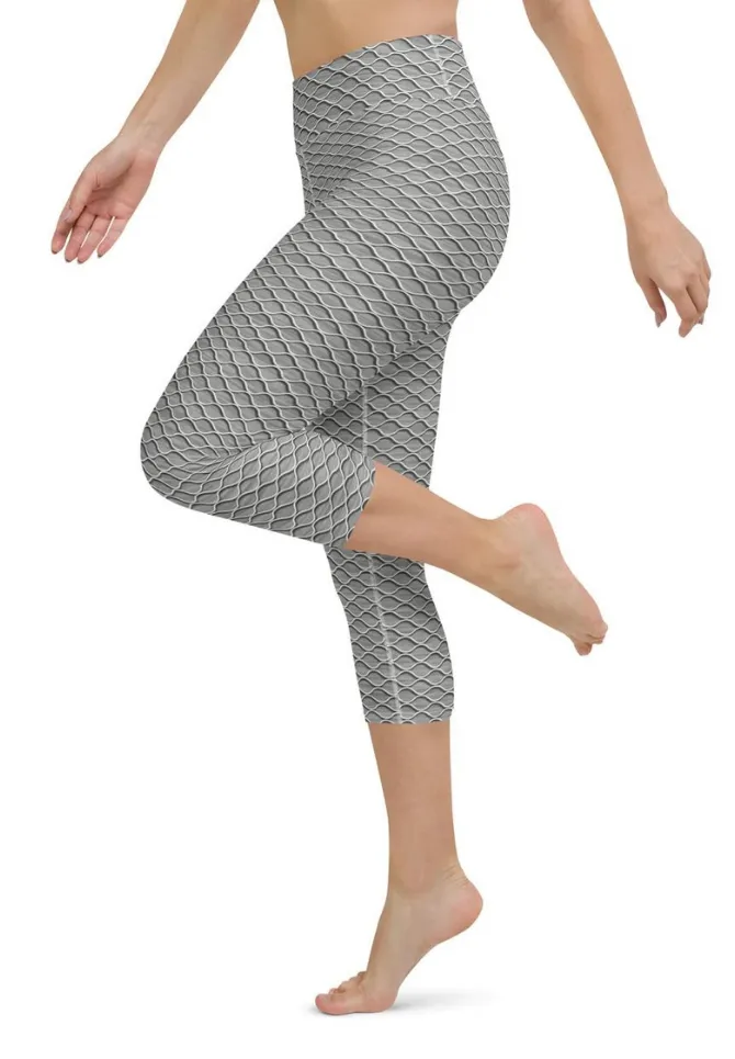 Anti Cellulite Pattern Yoga Capris