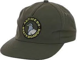 Anti Hero Pigeon Round Snapback Cap - Olive