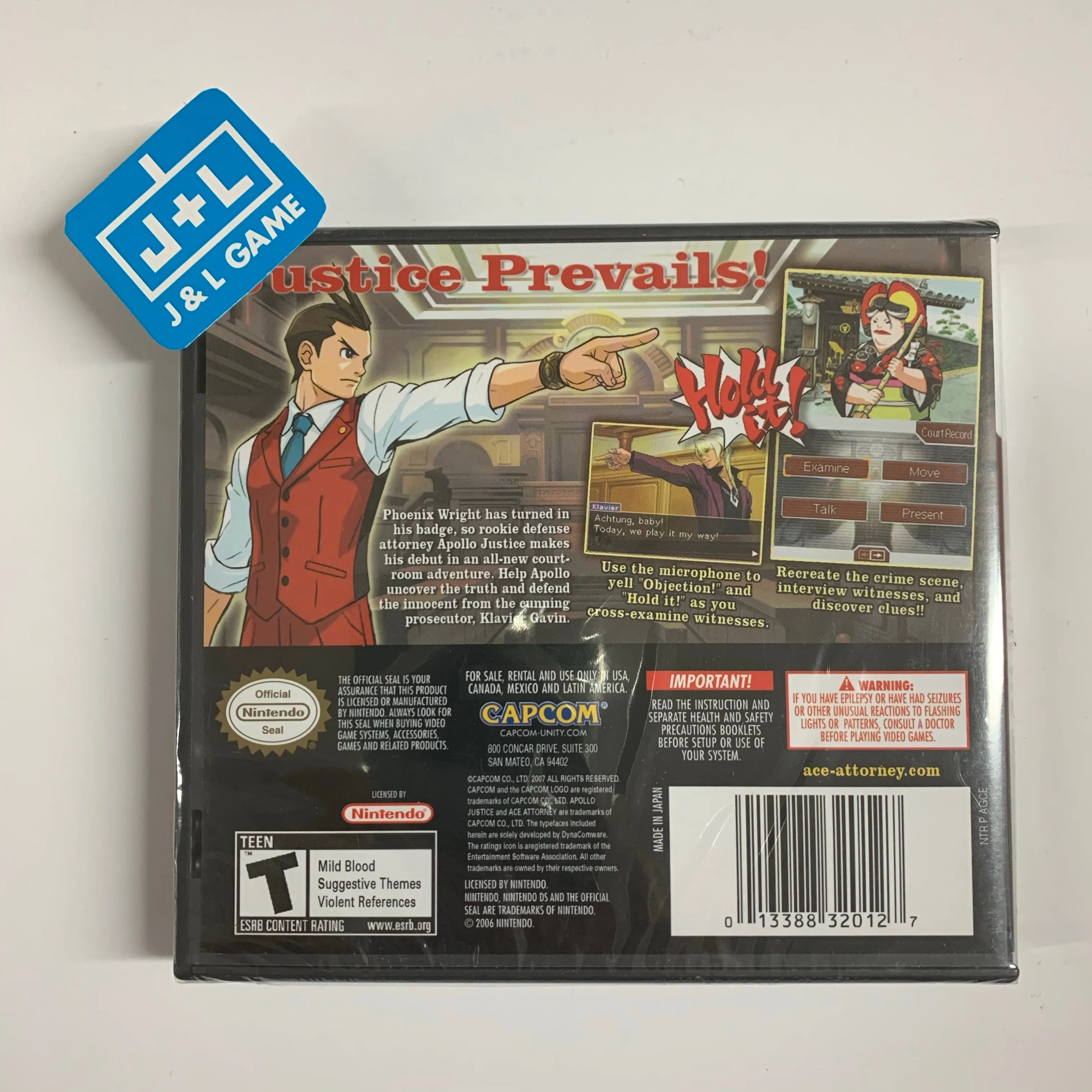 Apollo Justice: Ace Attorney - (NDS) Nintendo DS