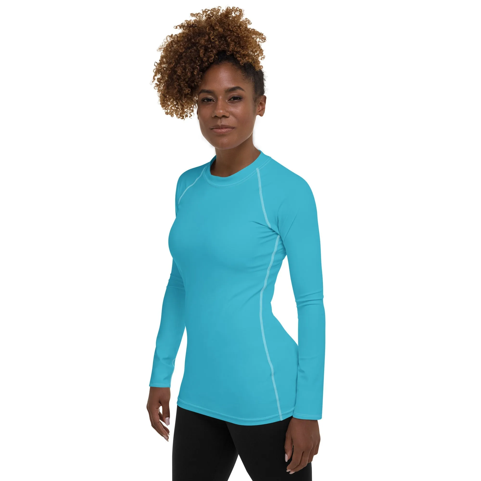 Aqua Turquoise Rash Guard