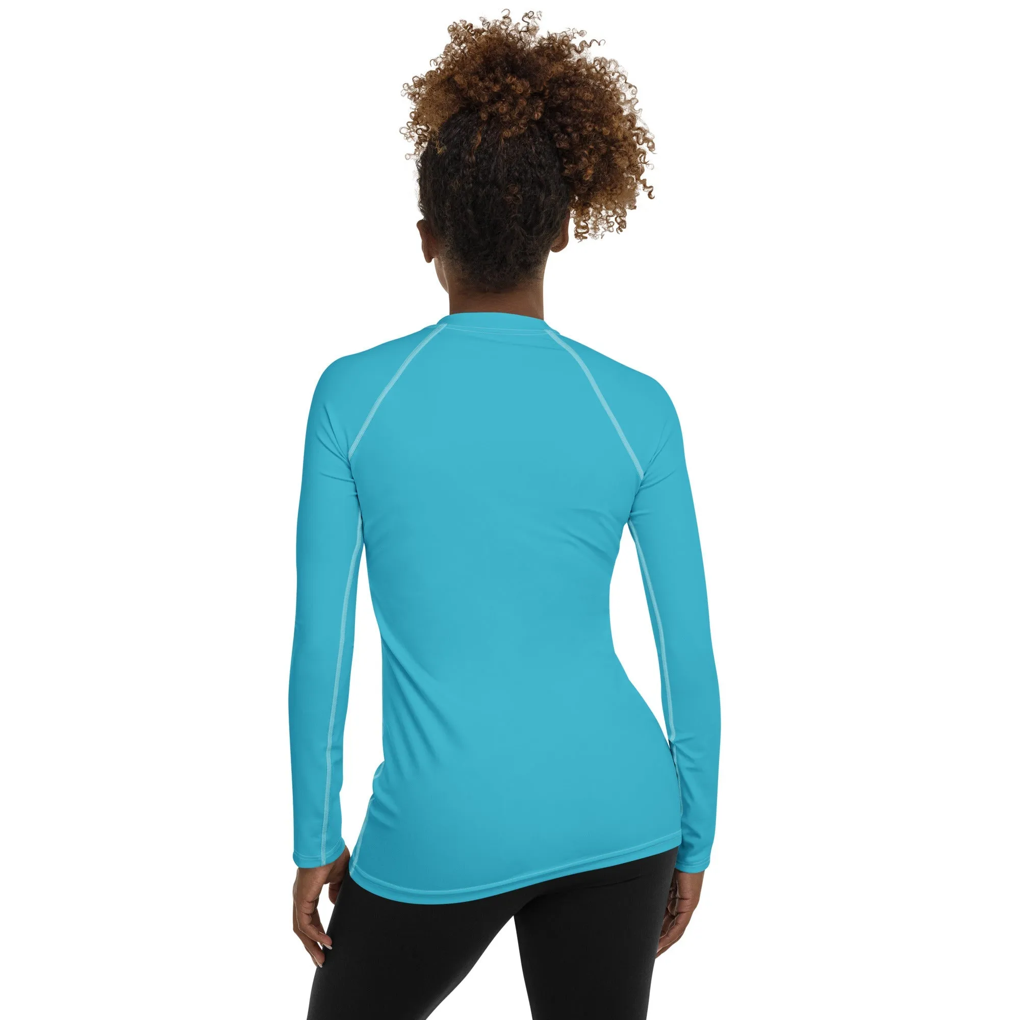 Aqua Turquoise Rash Guard