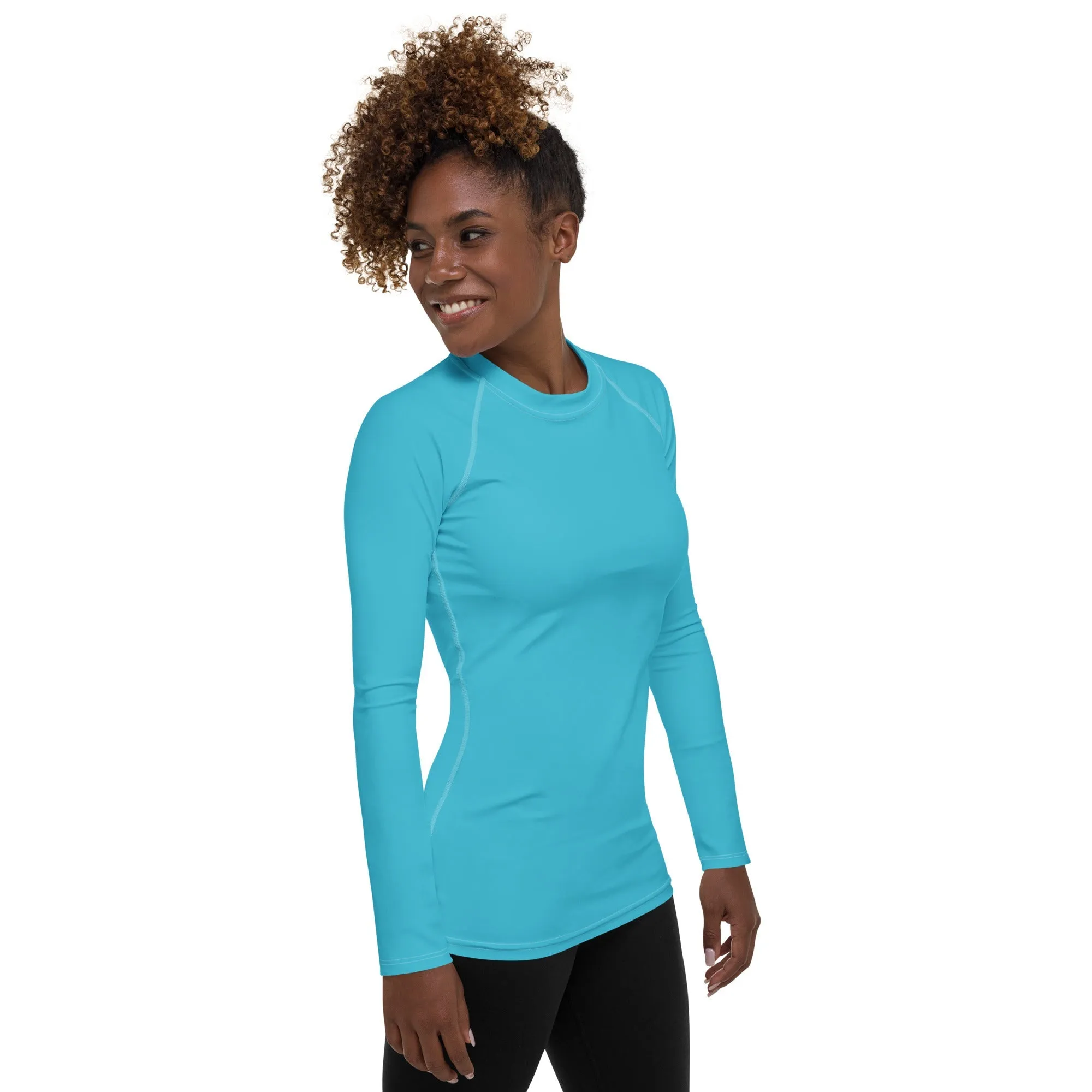 Aqua Turquoise Rash Guard