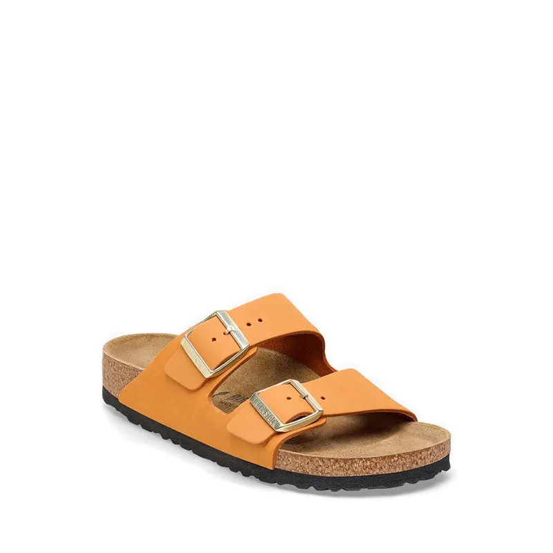 Arizona Nubuck Leather Women's Sandals - Orange