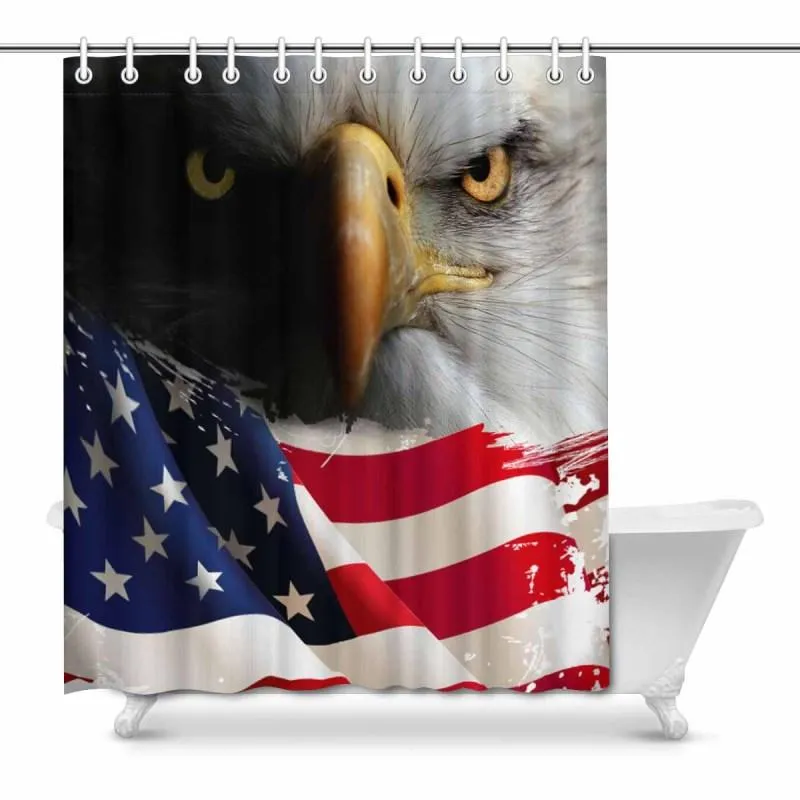 Bald Eagle Shower Curtain 66"x72"