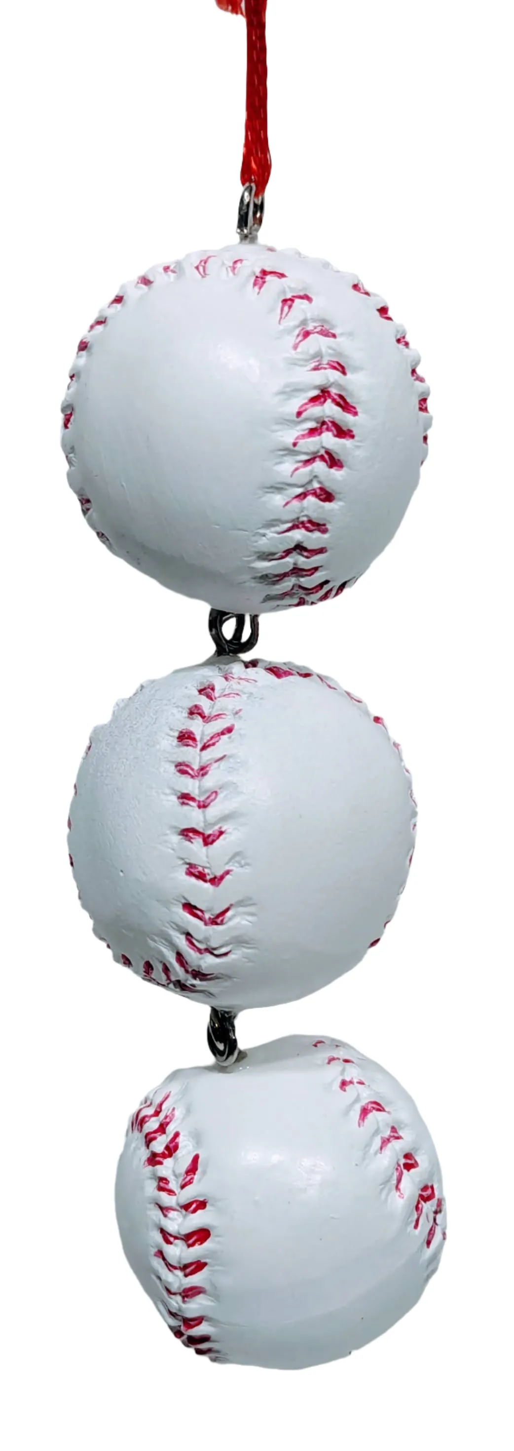 Baseball Ornament with 3 Balls