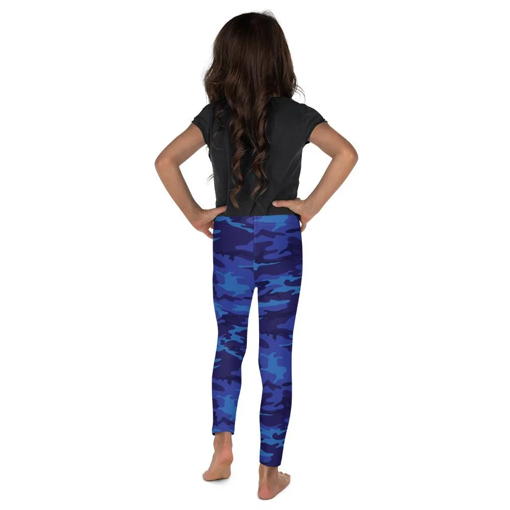 Blue Camo Kid's Leggings