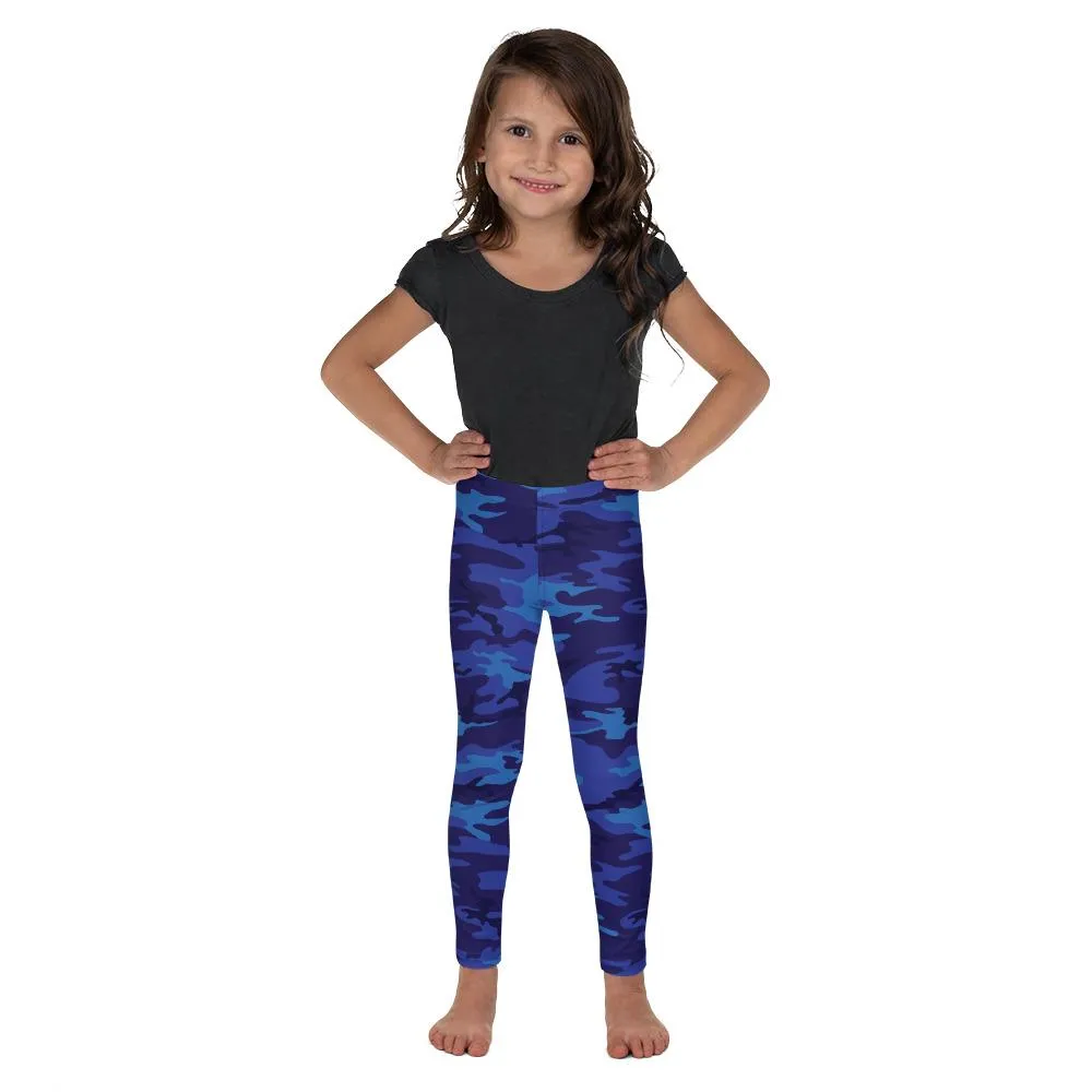 Blue Camo Kid's Leggings