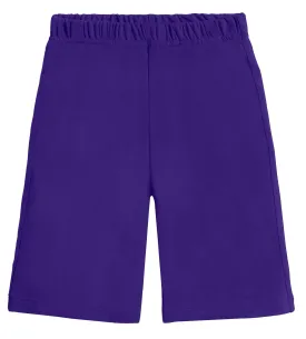 Boys Soft Cotton Athletic Short - UPF 50   | Athletic Purple