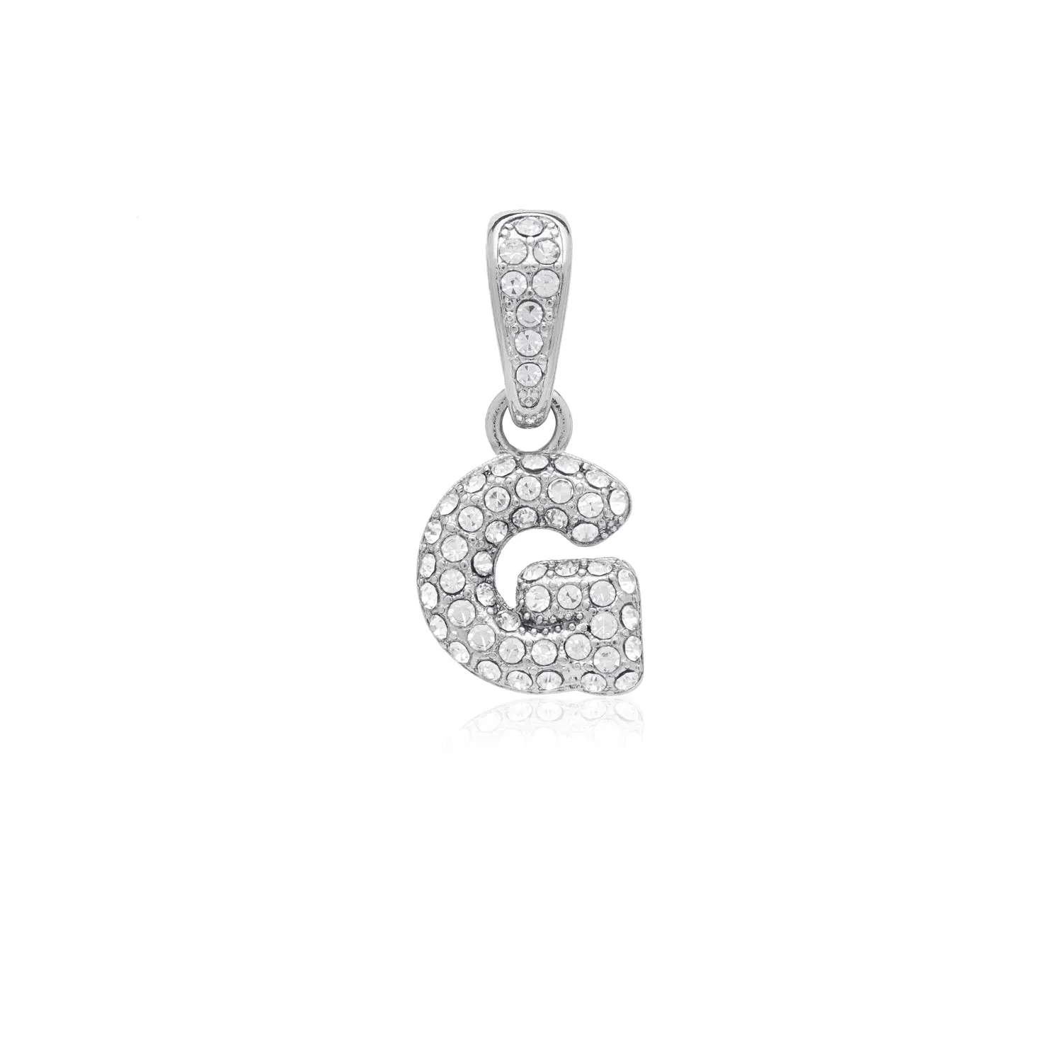 Bubble Initial Pendant (Silver)