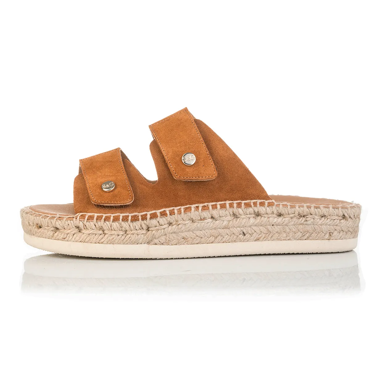 Candy - Wide Fit Espadrille - Tan Suede