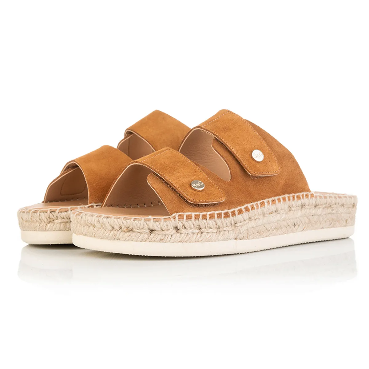 Candy - Wide Fit Espadrille - Tan Suede