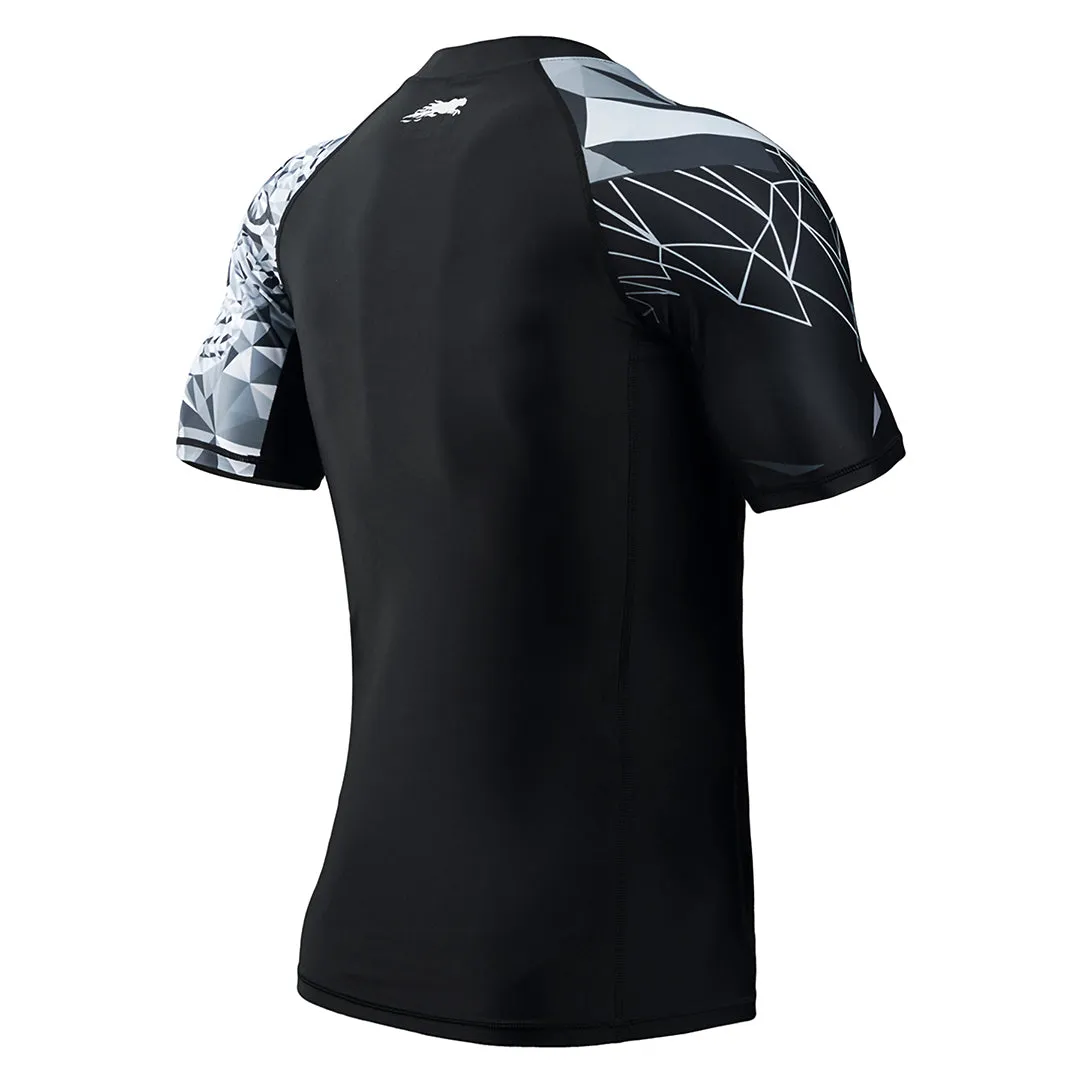 Classic UPF50  Men’s Rash Guard Short Sleeve - Jaguar Style