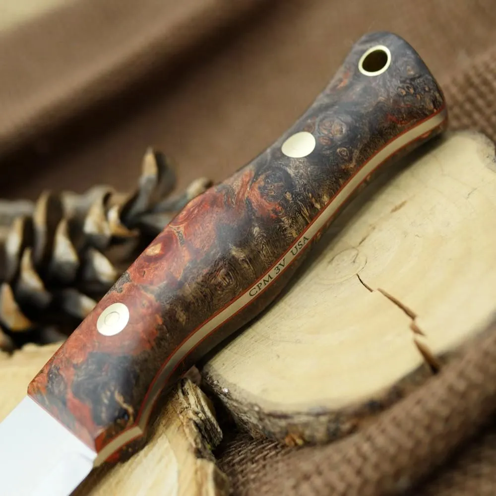 CPM3V Explorer: Black & Red Box Elder Burl