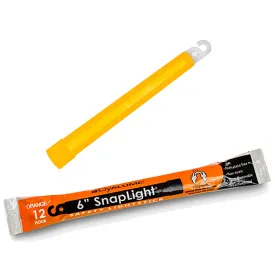 Cyalume SnapLight Lightstick 12 Hour 6”  Orange