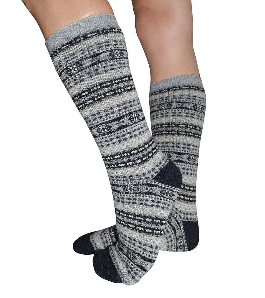 Fair Isle Alpaca Socks