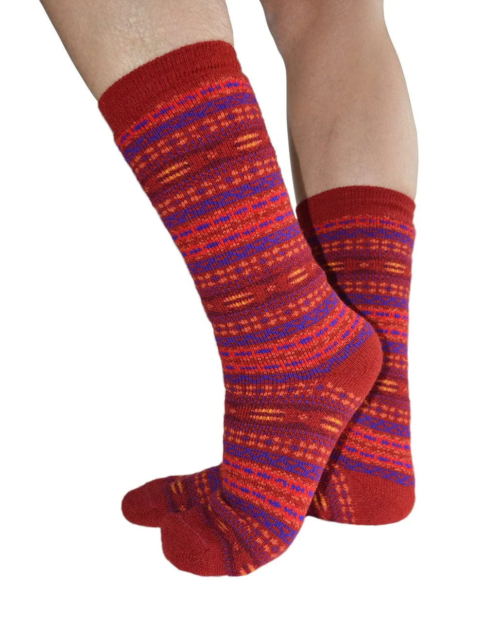 Fair Isle Alpaca Socks