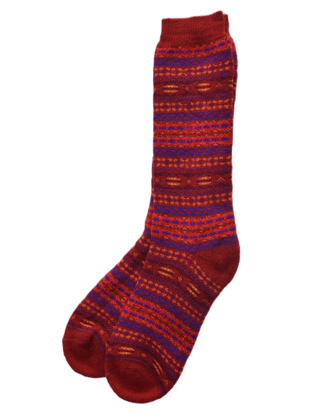 Fair Isle Alpaca Socks