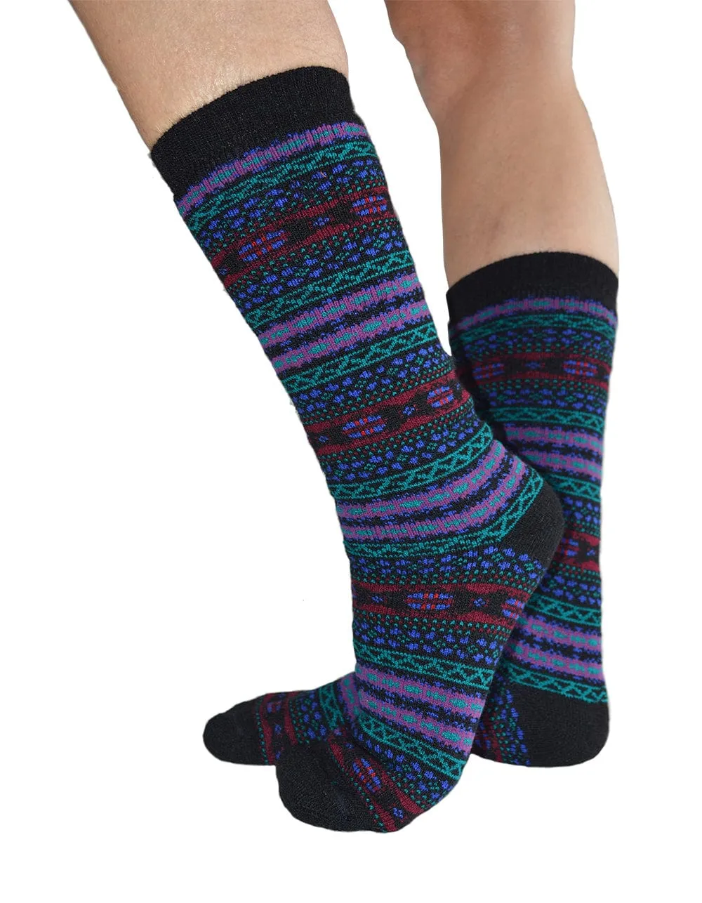 Fair Isle Alpaca Socks