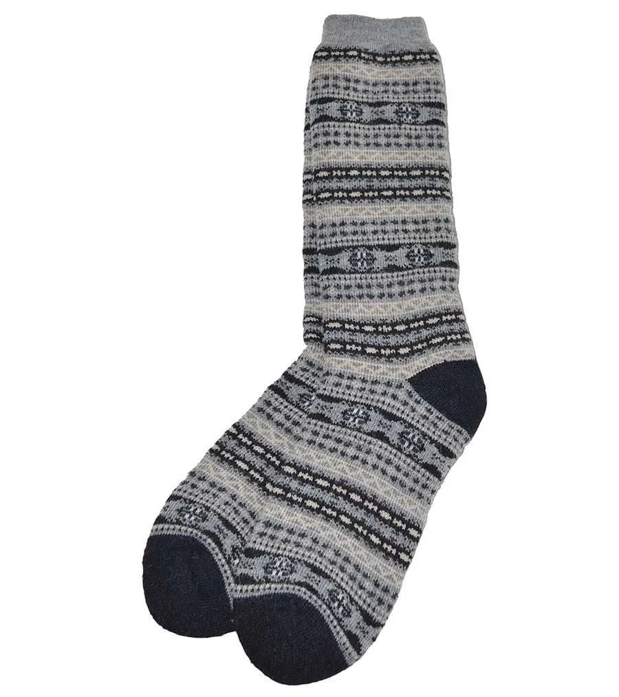 Fair Isle Alpaca Socks