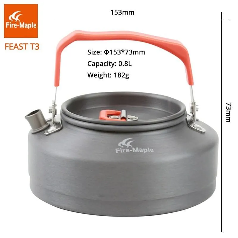 FireMaple Feast T3 Teko Camping Portable 0.8L