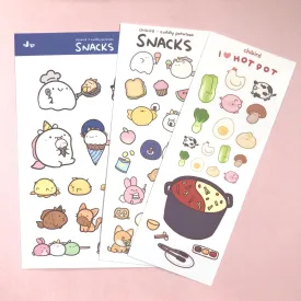 Food Sticker Sheets Bundle