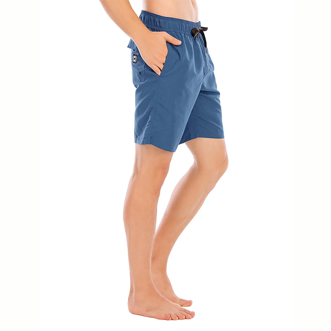 HUGE SPORTS Classic UPF50  Mens Board Shorts - Blue