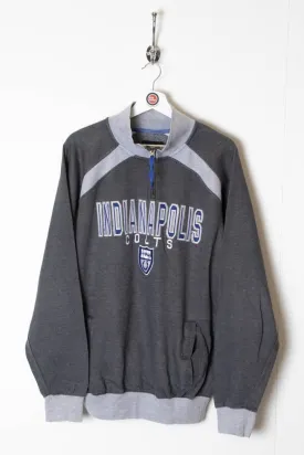 Indianapolis Colts 1/4 Zip Sweatshirt (M)