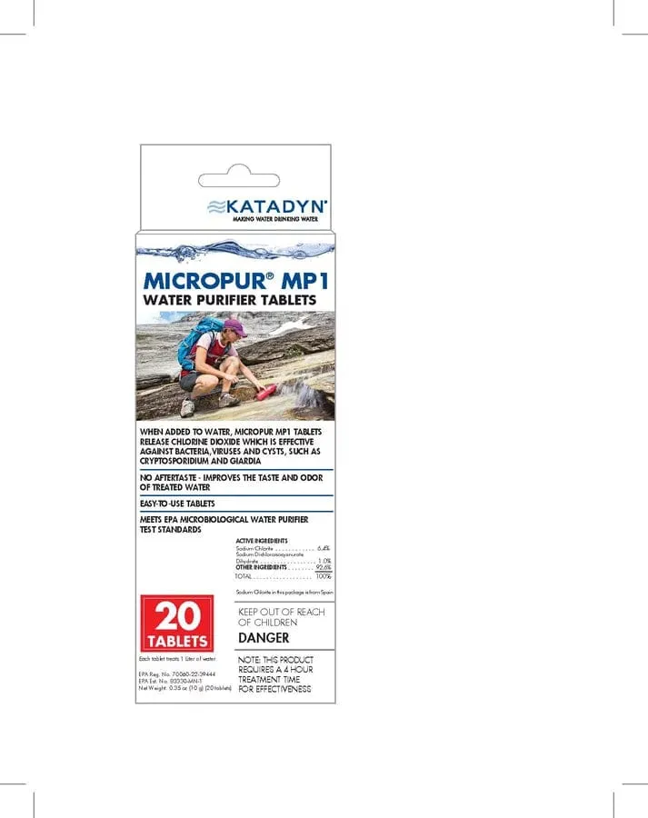 Katadyn Micropur Tablets 20CT