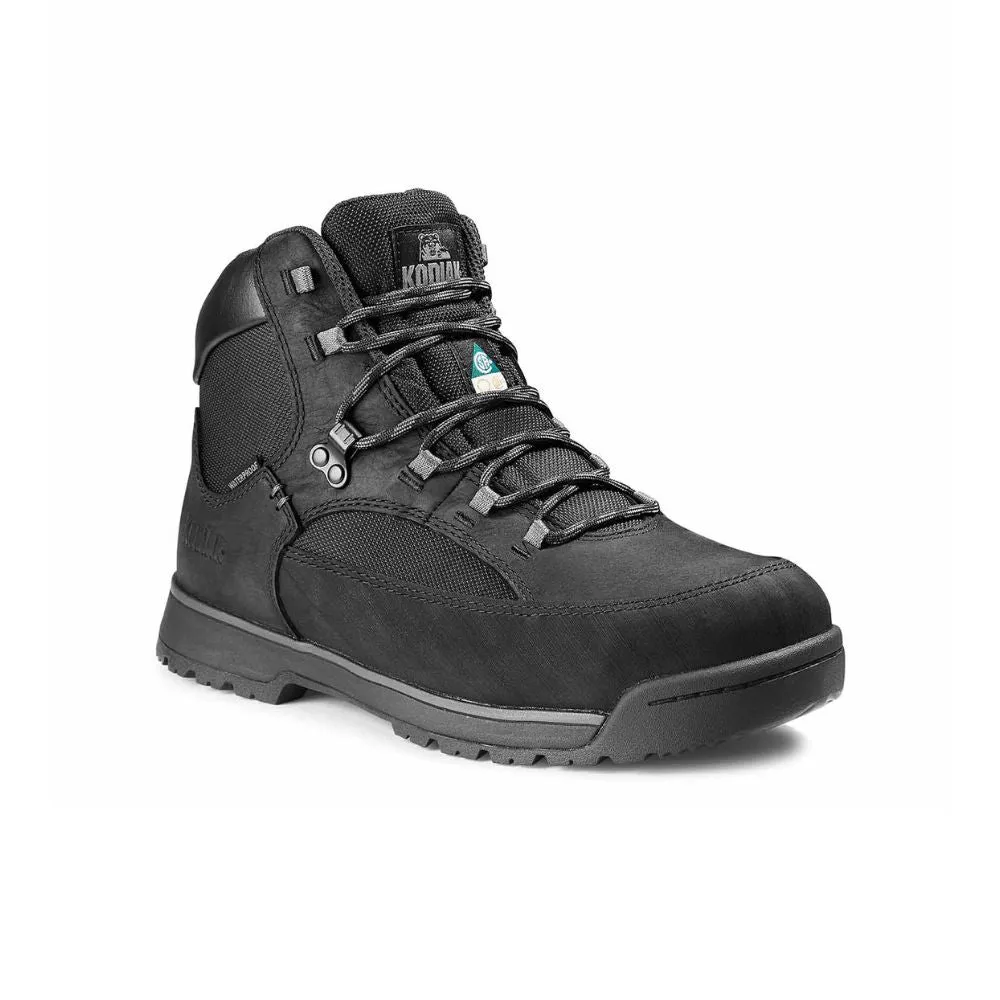 Kodiak Greb Men's Waterproof Hiker Steel Toe Work Boot KD0A834XBLK - Black