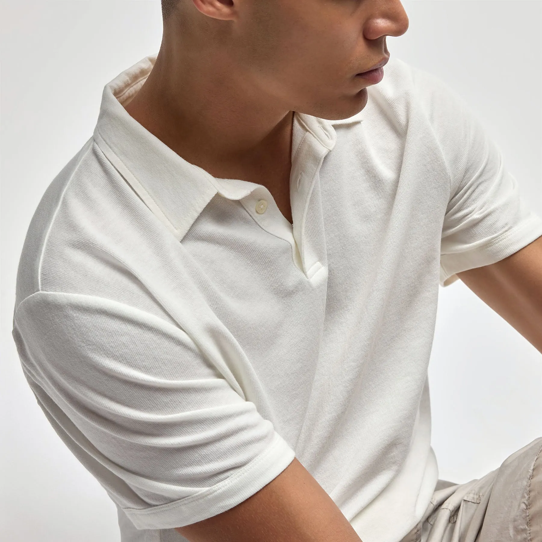 Lightweight French Terry Polo - Cotton