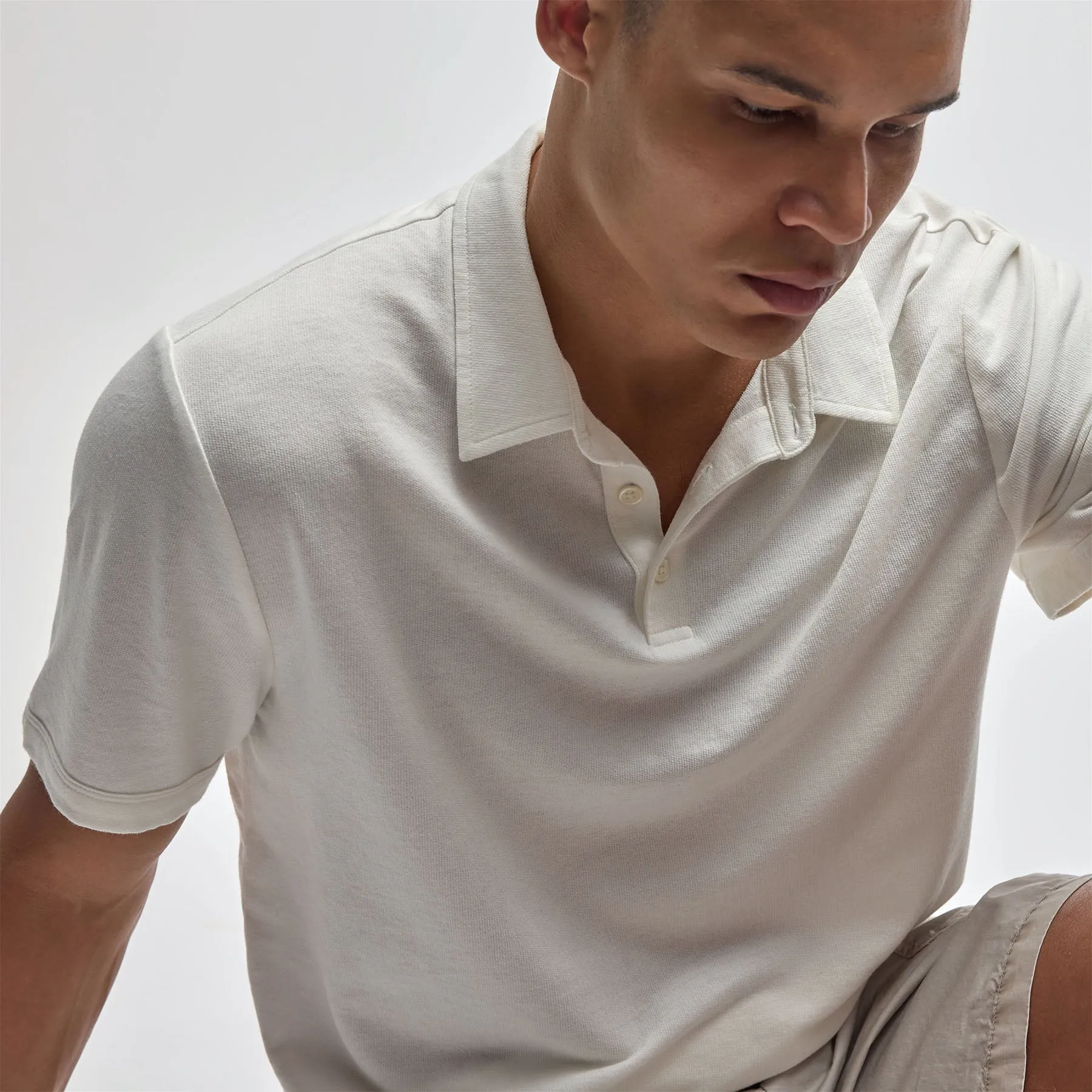 Lightweight French Terry Polo - Cotton