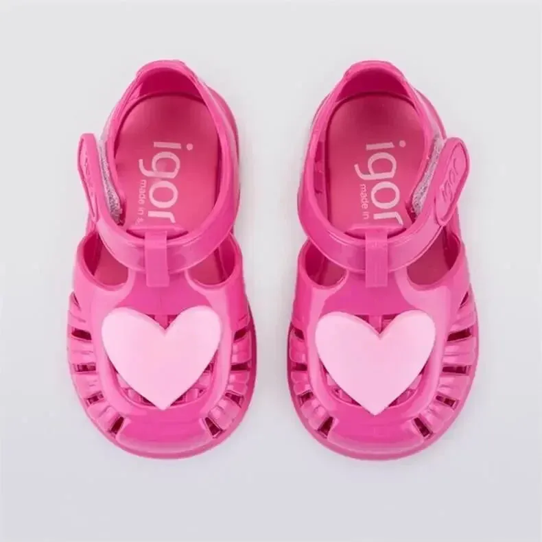 Love Heart Jelly Sandals