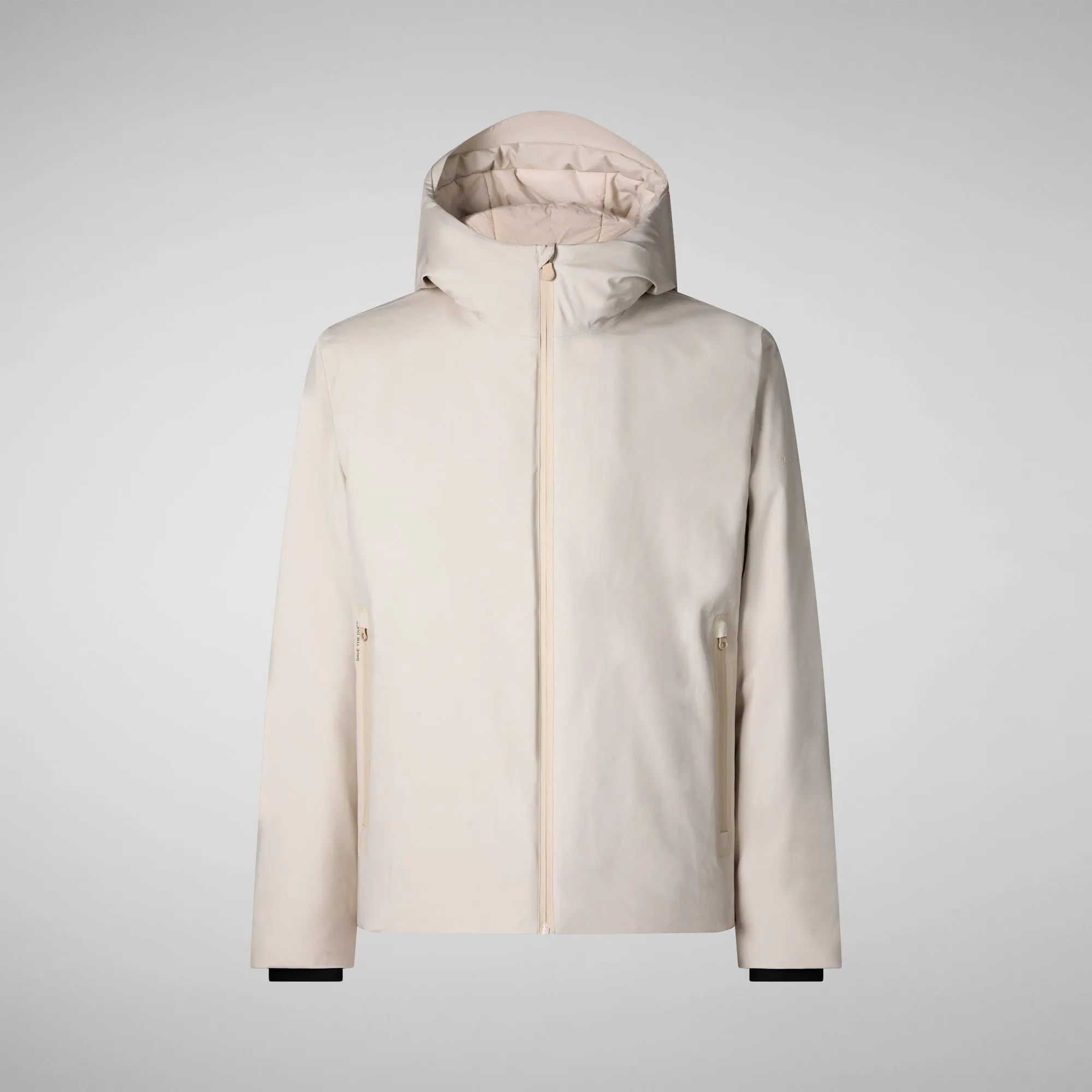 Man's animal free jacket Flynn in shore beige