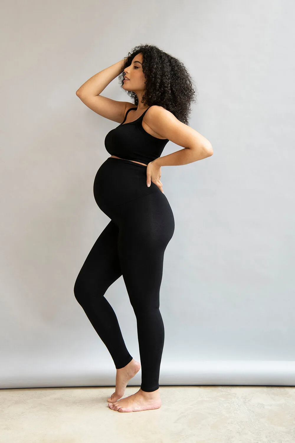 Maternity Lightweight Everyday Leggings - Black